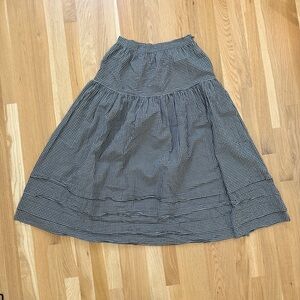 Doen Sebastian checker gingham skirt small